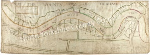 Historic map of the River Tees 1760